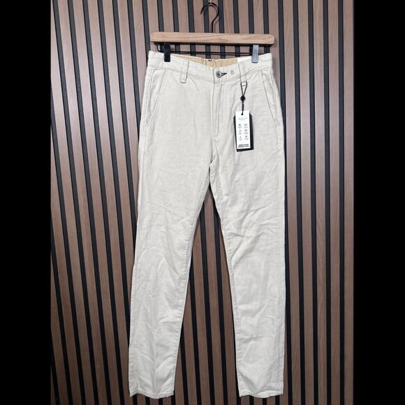 New Rag & Bone Jeans 28 x 32 Mens Ivory Fit 2 Slim Chino Twill Hemp